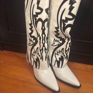 [SOLD] Azalea Wang Esperanza Foldover Knee High Boots